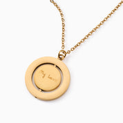SPINNING DISC ENGRAVABLE NECKLACE