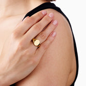 ENGRAVABLE SIGNET RING