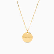 ENGRAVABLE DISC NECKLACE