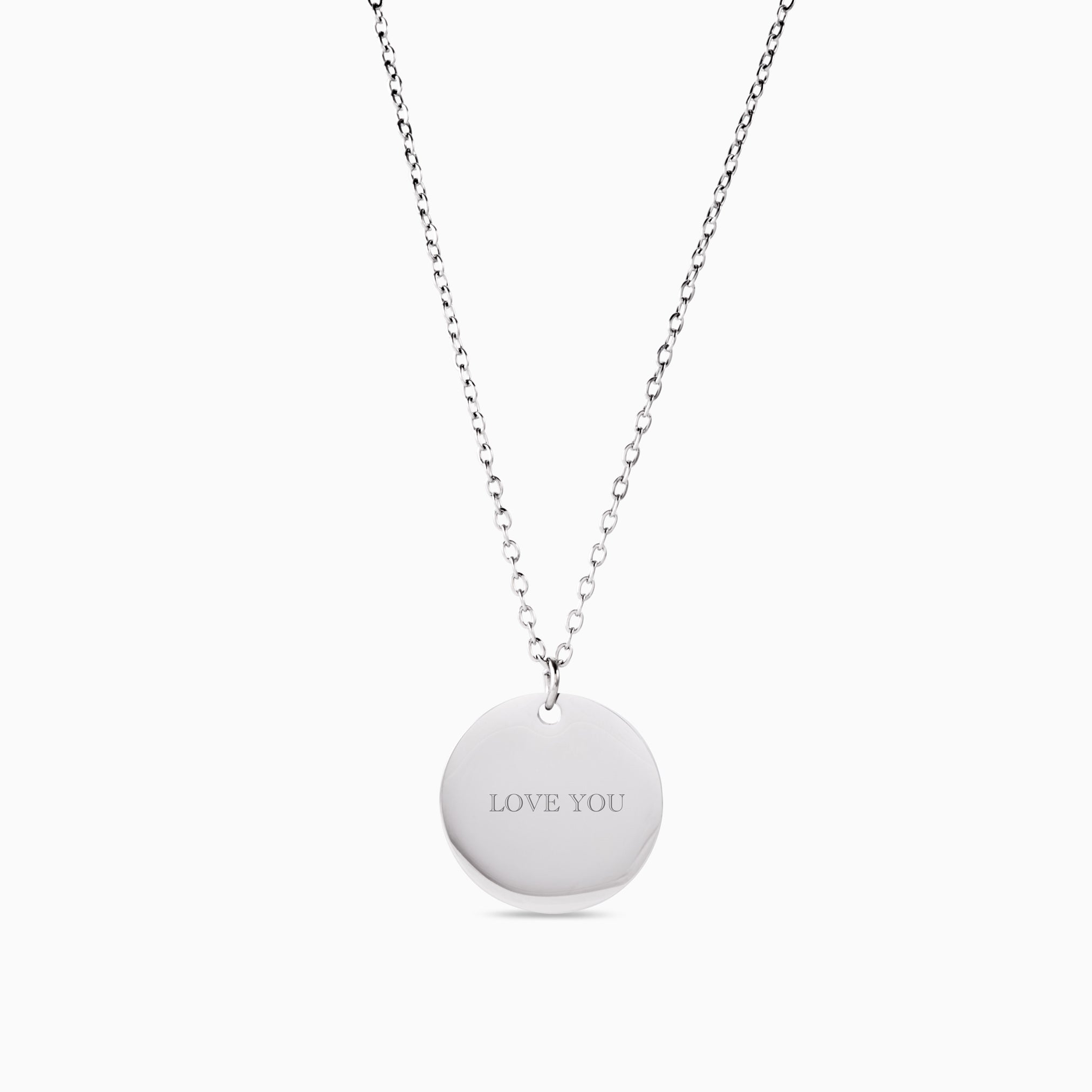 ENGRAVABLE DISC NECKLACE