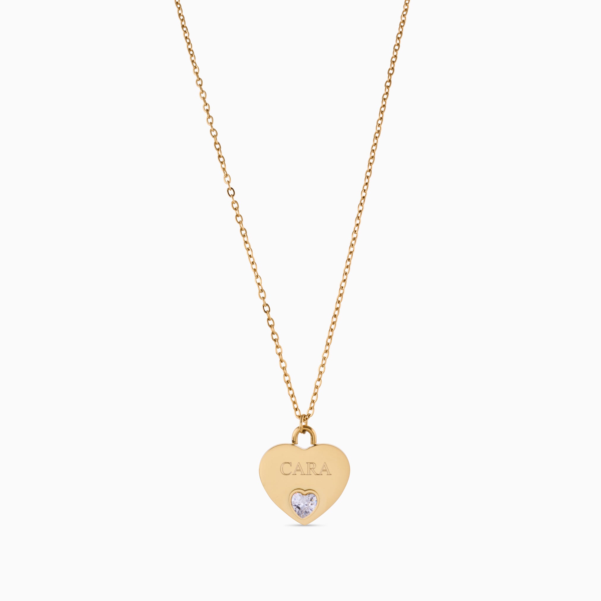 EVERLASTING HEART ENGRAVABLE NECKLACE