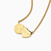 YOU ARE MY WORLD ENGRAVABLE NECKLACE