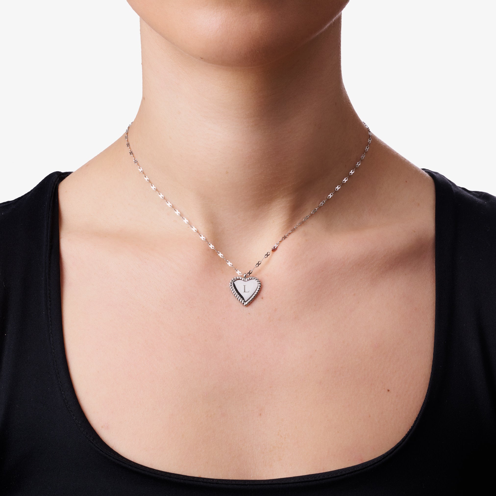ENGRAVABLE HEART PENDANT NECKLACE