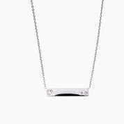 MOON & STARS ENGRAVABLE PLATE NECKLACE