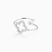 CLUSTER CLOVER ADJUSTABLE RING
