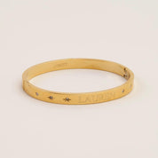 ENGRAVABLE NORTH STAR BANGLE - Lynott Jewellery