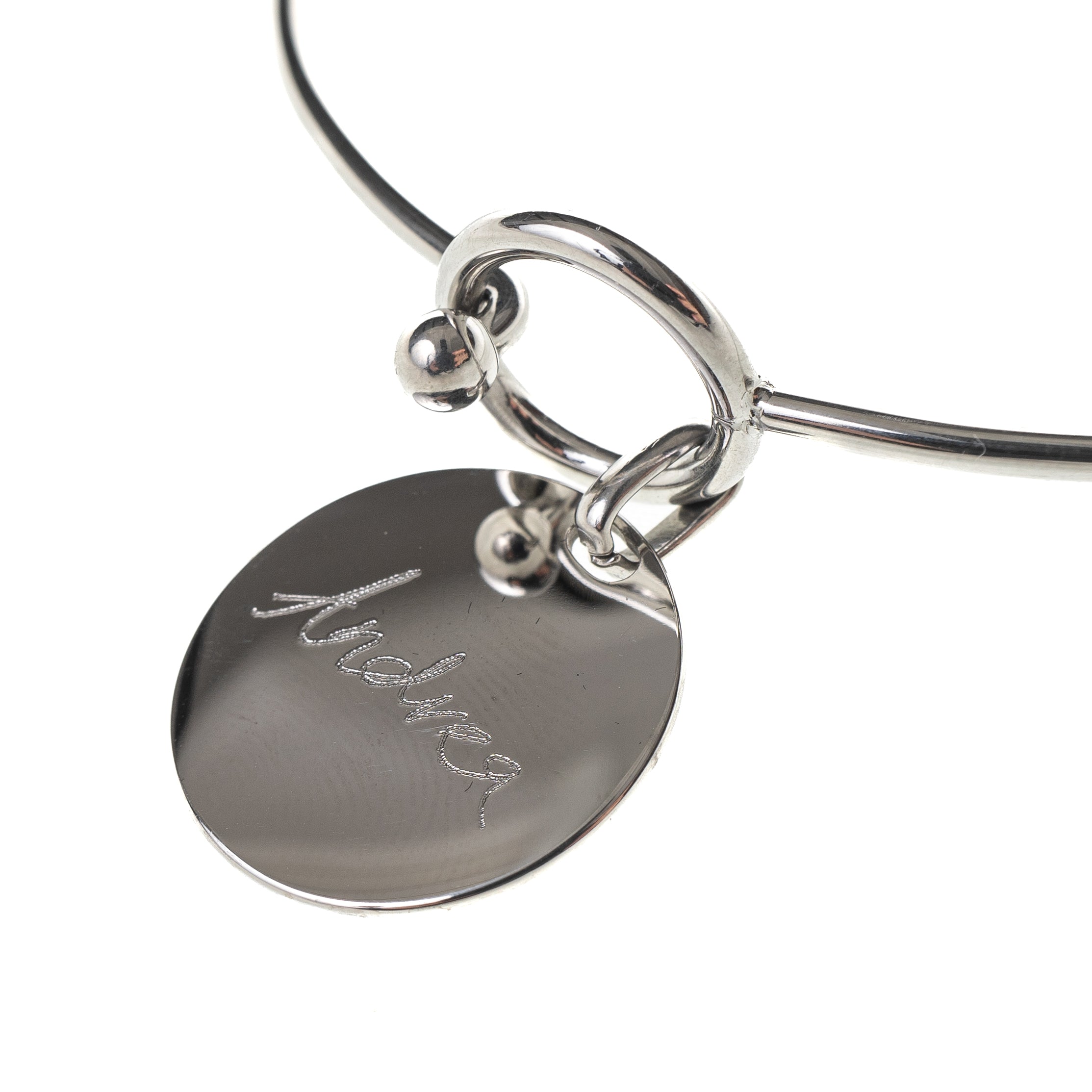 SIGNATURE DISC ENGRAVABLE BANGLE