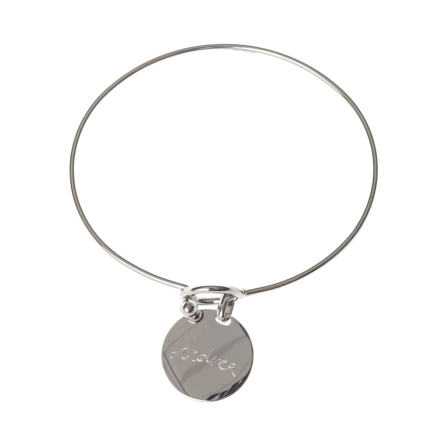 SIGNATURE DISC ENGRAVABLE BANGLE
