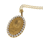 ETERNAL OVAL ENGRAVABLE PENDANT NECKLACE