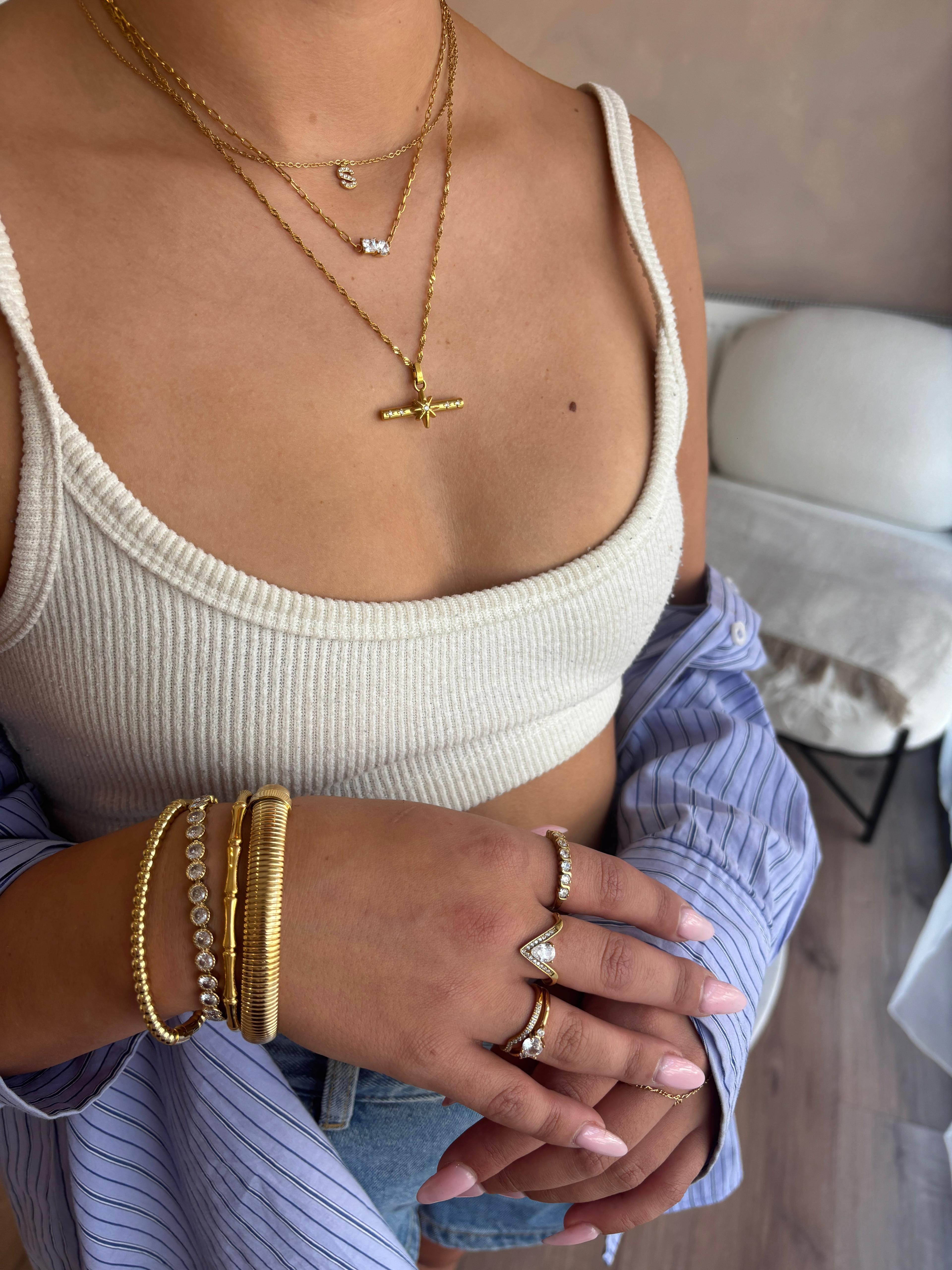 BEYOND THE STARS T BAR NECKLACE