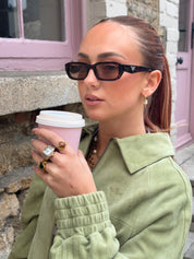 LAUREN X LYNOTT SÍORAÍ TWO TONE FUNCTIONAL WATCH RING