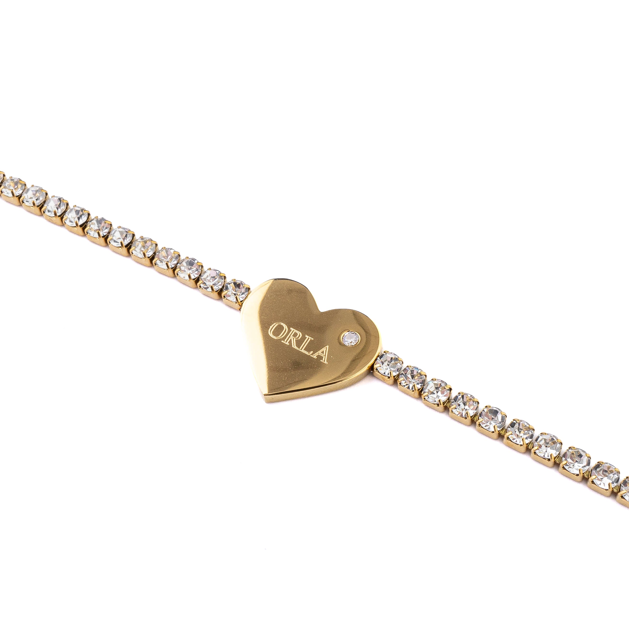 TENNIS HEART ENGRAVABLE BRACELET