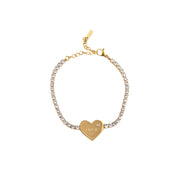 TENNIS HEART ENGRAVABLE BRACELET