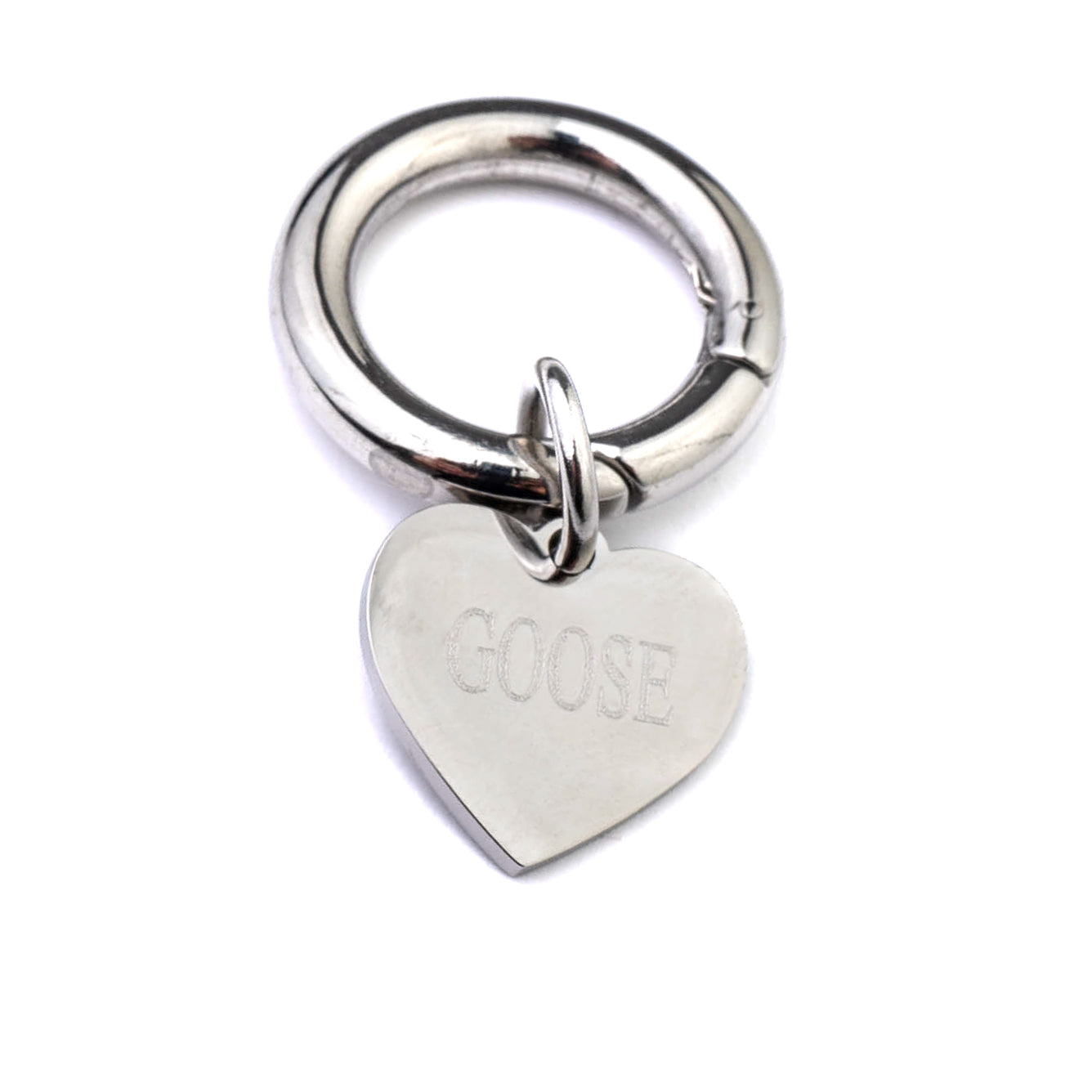 ENGRAVABLE HEART DOG TAG