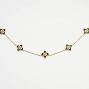 PASSIONATE CLOVER BLACK NECKLACE - Lynott Jewellery