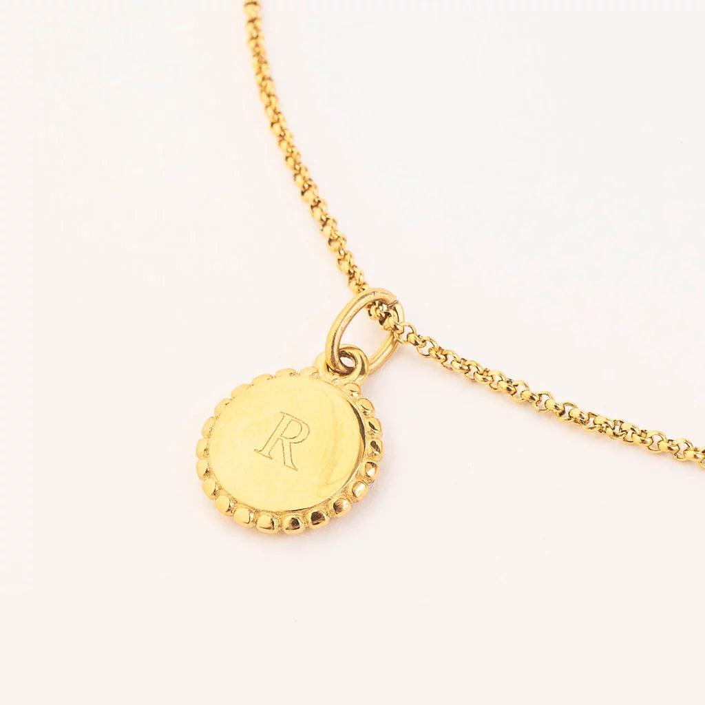 RIBBED ENGRAVABLE PENDANT NECKLACE - Lynott Jewellery