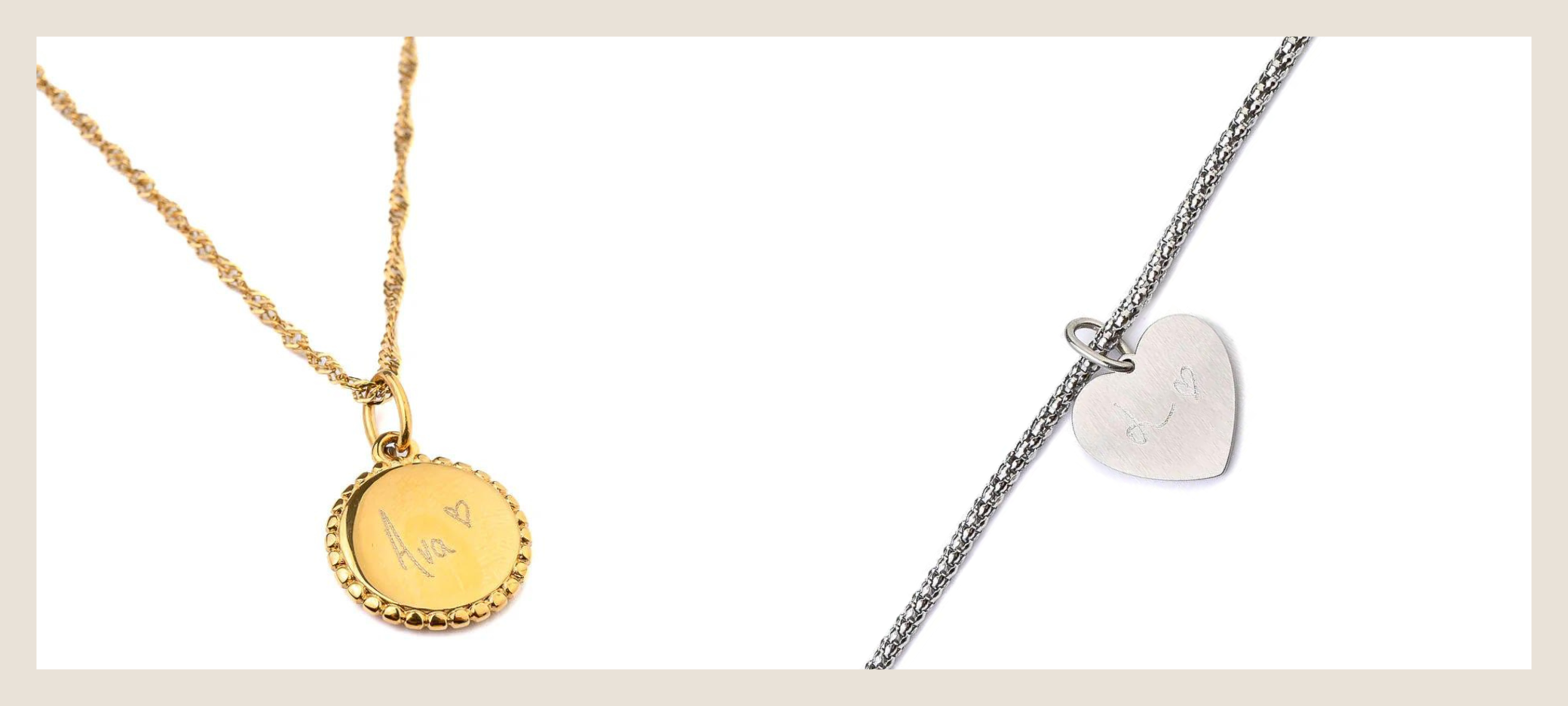 Heartfelt Charm of Handwritten & Fingerprint Engraving