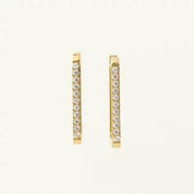 SQUARE DROP DOWN EARRINGS - Lynott Jewellery