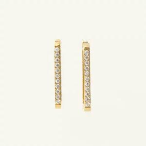 SQUARE DROP DOWN EARRINGS - Lynott Jewellery