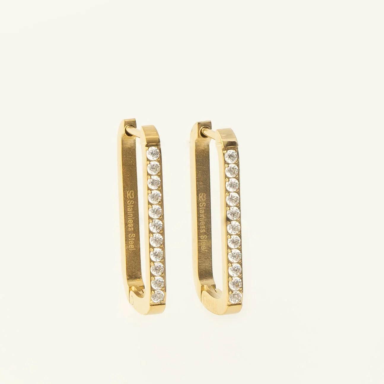 SQUARE DROP DOWN EARRINGS - Lynott Jewellery