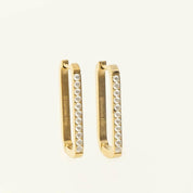 SQUARE DROP DOWN EARRINGS - Lynott Jewellery