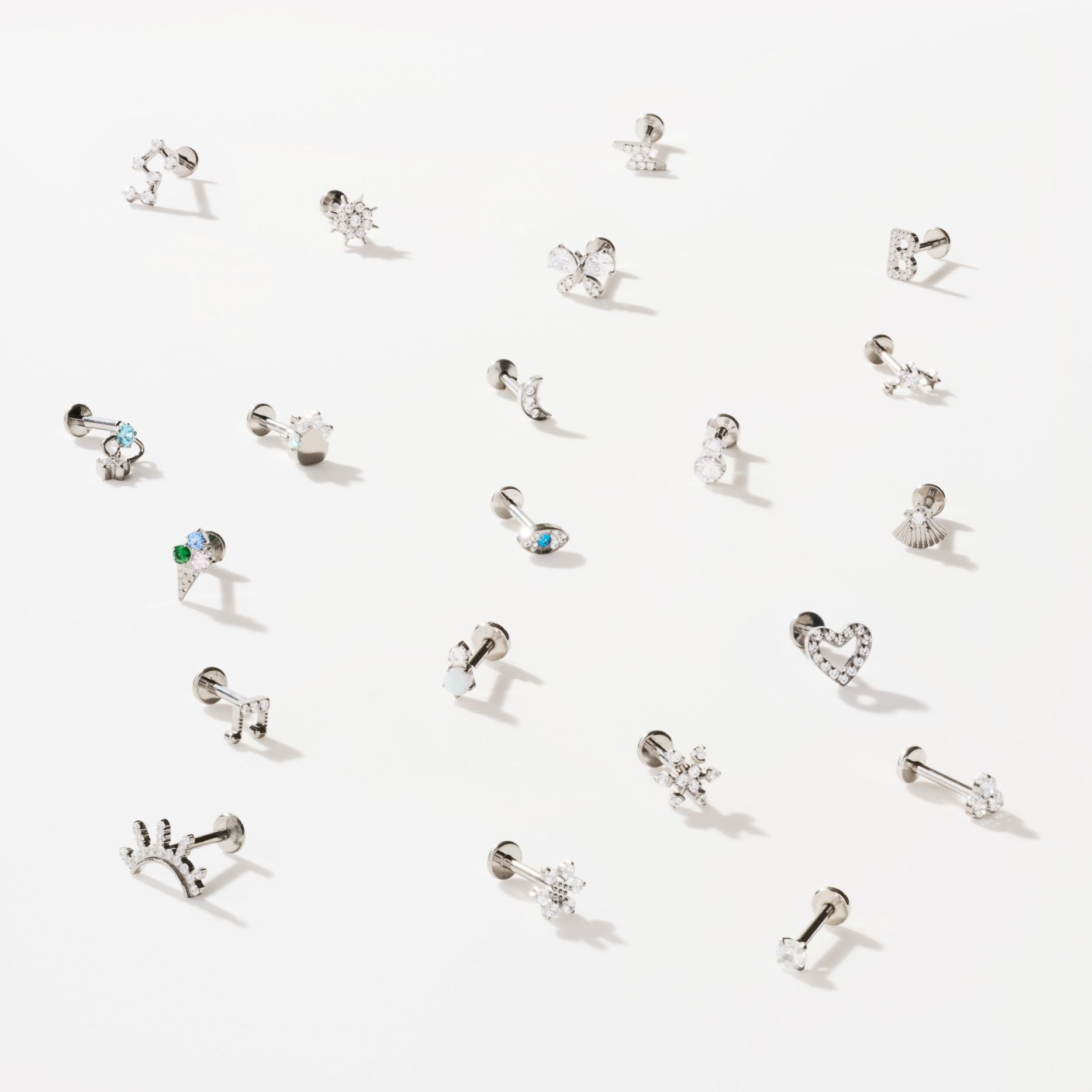 ETERNAL HEART FLAT BACK INDIVIDUAL STUD