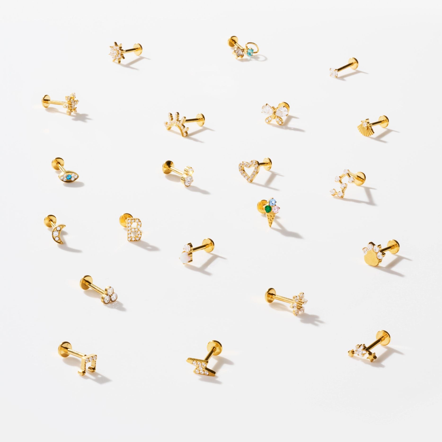 ETERNAL HEART FLAT BACK INDIVIDUAL STUD