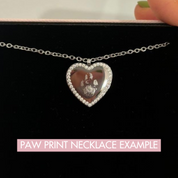 SECRET MESSAGE ENGRAVABLE HEART NECKLACE