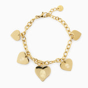 AMOUR MULTI HEART PENDANT BRACELET