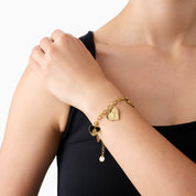 AMOUR MULTI HEART PENDANT BRACELET
