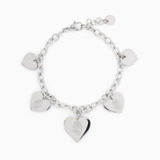 AMOUR MULTI HEART PENDANT BRACELET