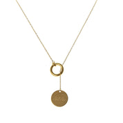 INFINITY ENGRAVABLE NECKLACE best gold plated tarnish and water resistant piece by Irish Jewellery brand - Lynott Jewellery