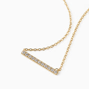 LINEAR LUXE NECKLACE best gold plated tarnish and water resistant piece by Irish Jewellery brand - Lynott Jewellery
