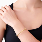 COVE BANGLE best gold plated tarnish and water resistant piece by Irish Jewellery brand - Lynott Jewellery