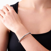 CRUSH BANGLE best gold plated tarnish and water resistant piece by Irish Jewellery brand - Lynott Jewellery