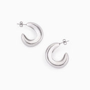 POWER HOOP best gold plated tarnish and water resistant piece by Irish Jewellery brand - Lynott Jewellery