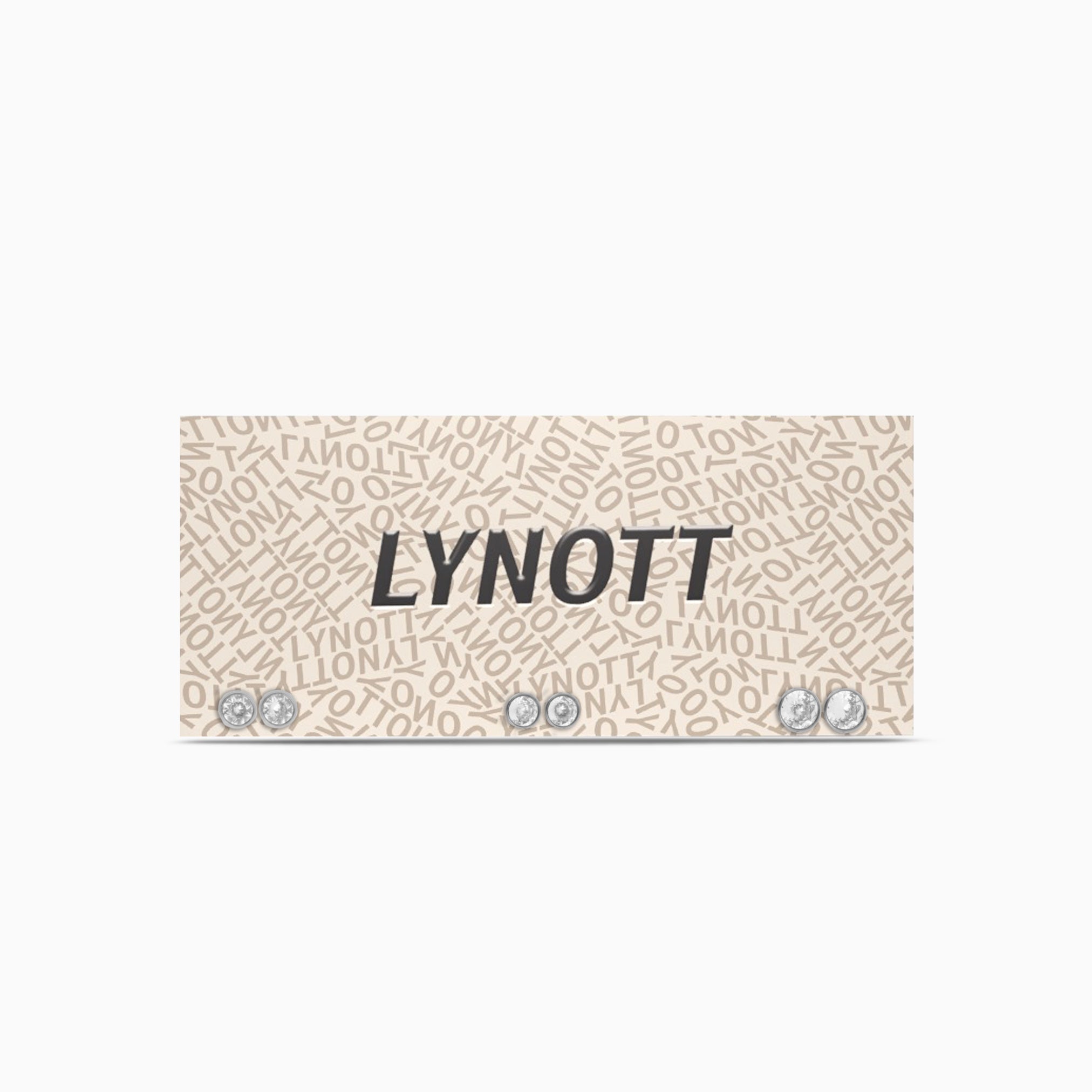 CRYSTAL DOT STUD 3 PAIR EARRING SET best gold plated tarnish and water resistant piece by Irish Jewellery brand - Lynott Jewellery