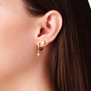 CRYSTAL DOT STUD 3 PAIR EARRING SET best gold plated tarnish and water resistant piece by Irish Jewellery brand - Lynott Jewellery