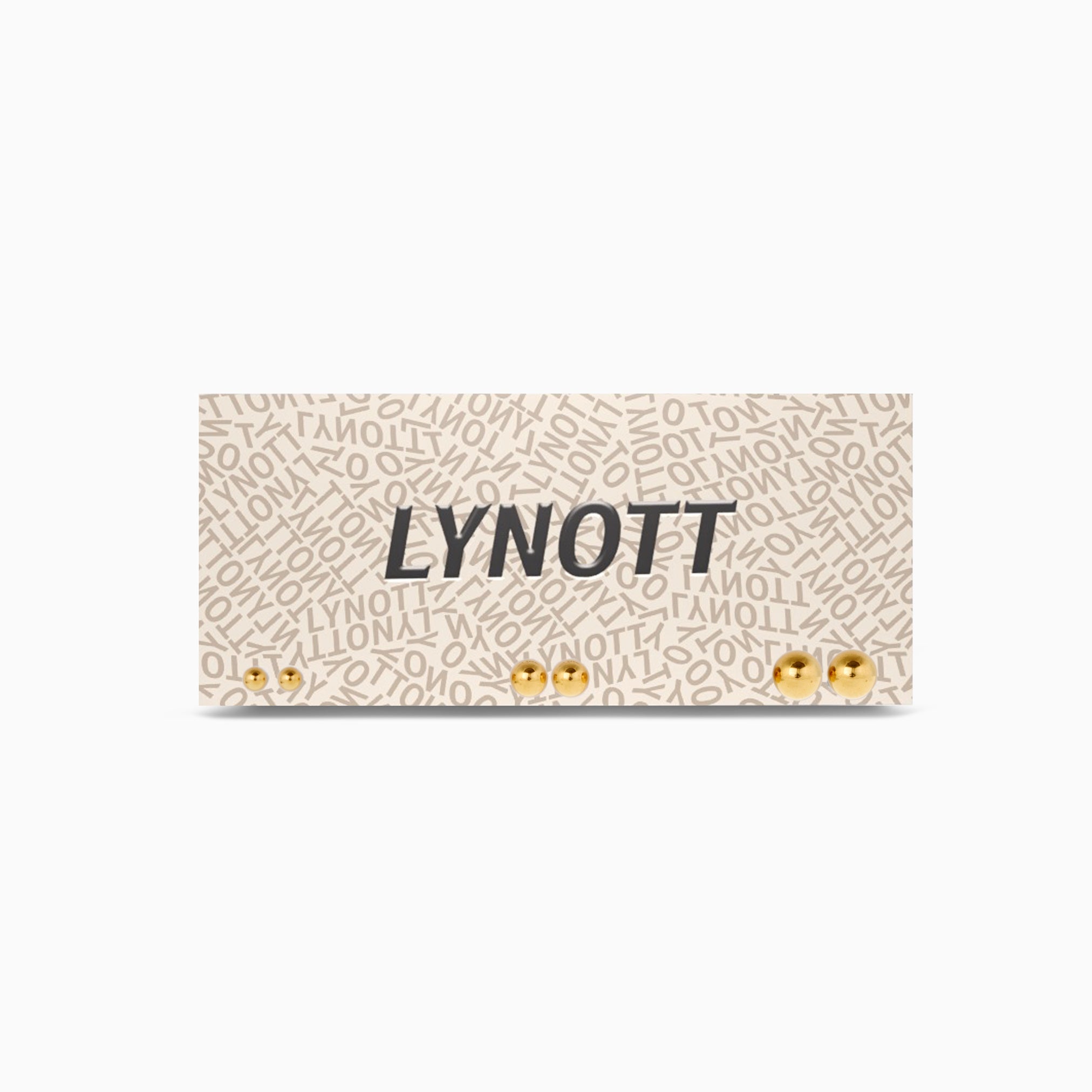 EVERYDAY STUD 3 PAIR EARRING SET best gold plated tarnish and water resistant piece by Irish Jewellery brand - Lynott Jewellery