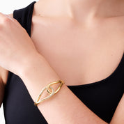 ENTWINED CRYSTAL BANGLE
