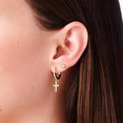 COSMIC WONDER HUGGIE 5 PIECE EARRING SET best gold plated tarnish and water resistant piece by Irish Jewellery brand - Lynott Jewellery