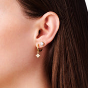 COSMIC WONDER HUGGIE 5 PIECE EARRING SET best gold plated tarnish and water resistant piece by Irish Jewellery brand - Lynott Jewellery