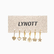 MAGIC MOMENT HUGGIE 5 PIECE EARRING SET