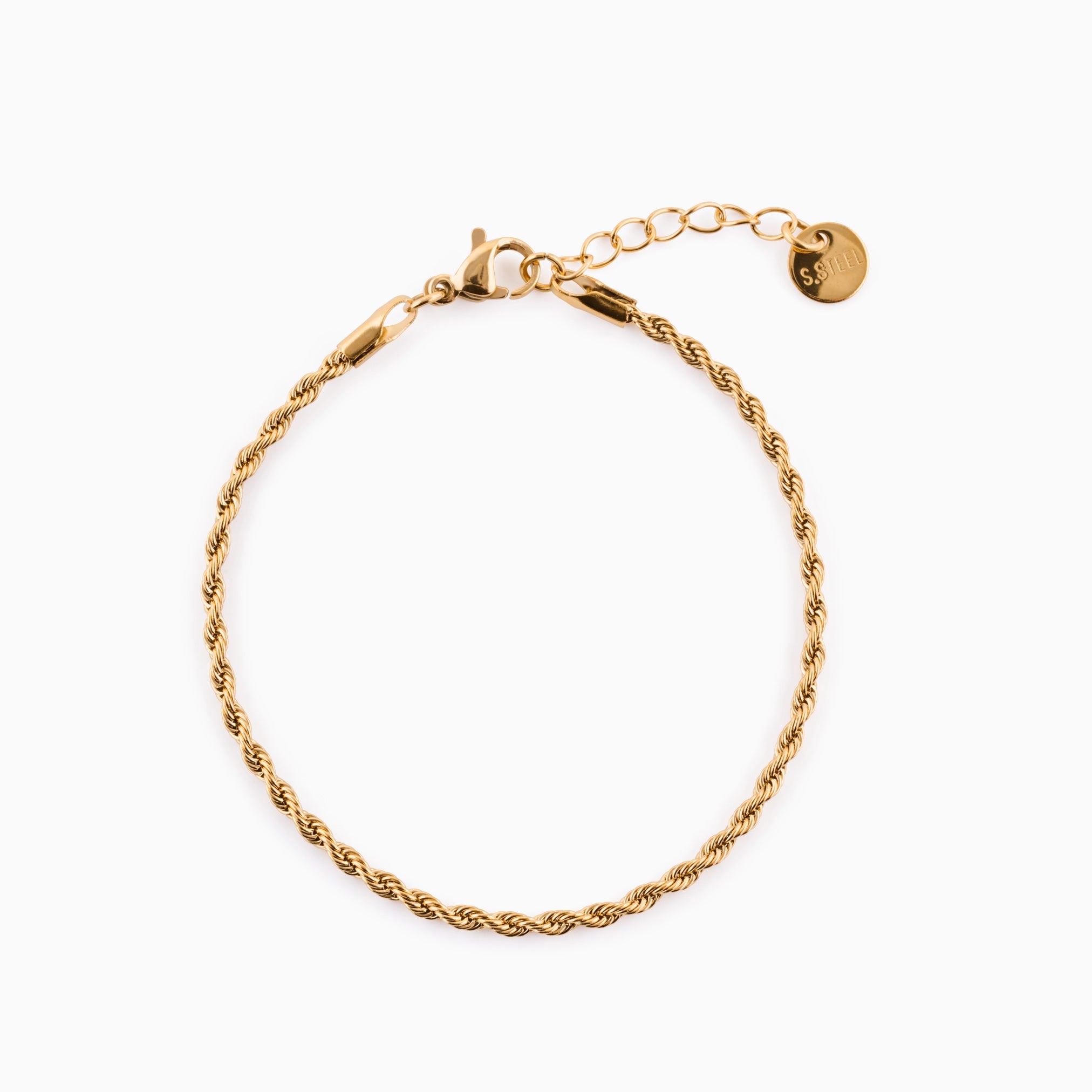 TWISTED CHAIN BRACELET best gold plated tarnish and water resistant piece by Irish Jewellery brand - Lynott Jewellery