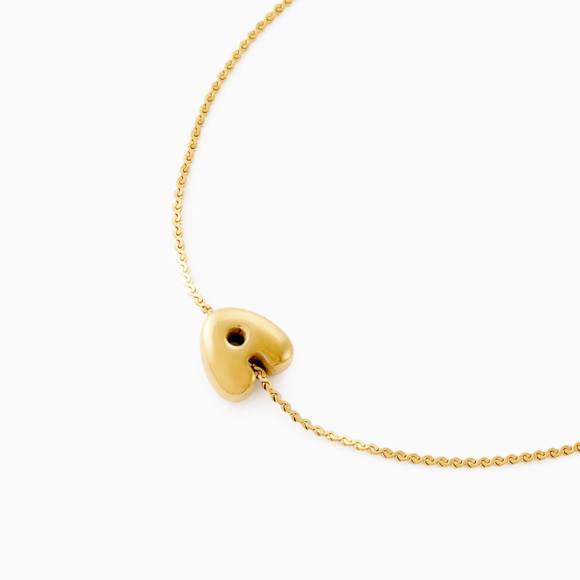 PETITE BUBBLE INITIAL BRACELET