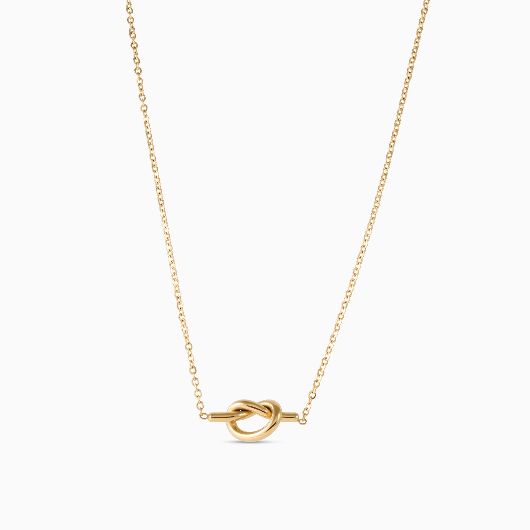 KNOT NECKLACE best gold plated tarnish and water resistant piece by Irish Jewellery brand - Lynott Jewellery