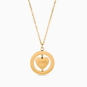 SPINNING HEART ENGRAVABLE NECKLACE