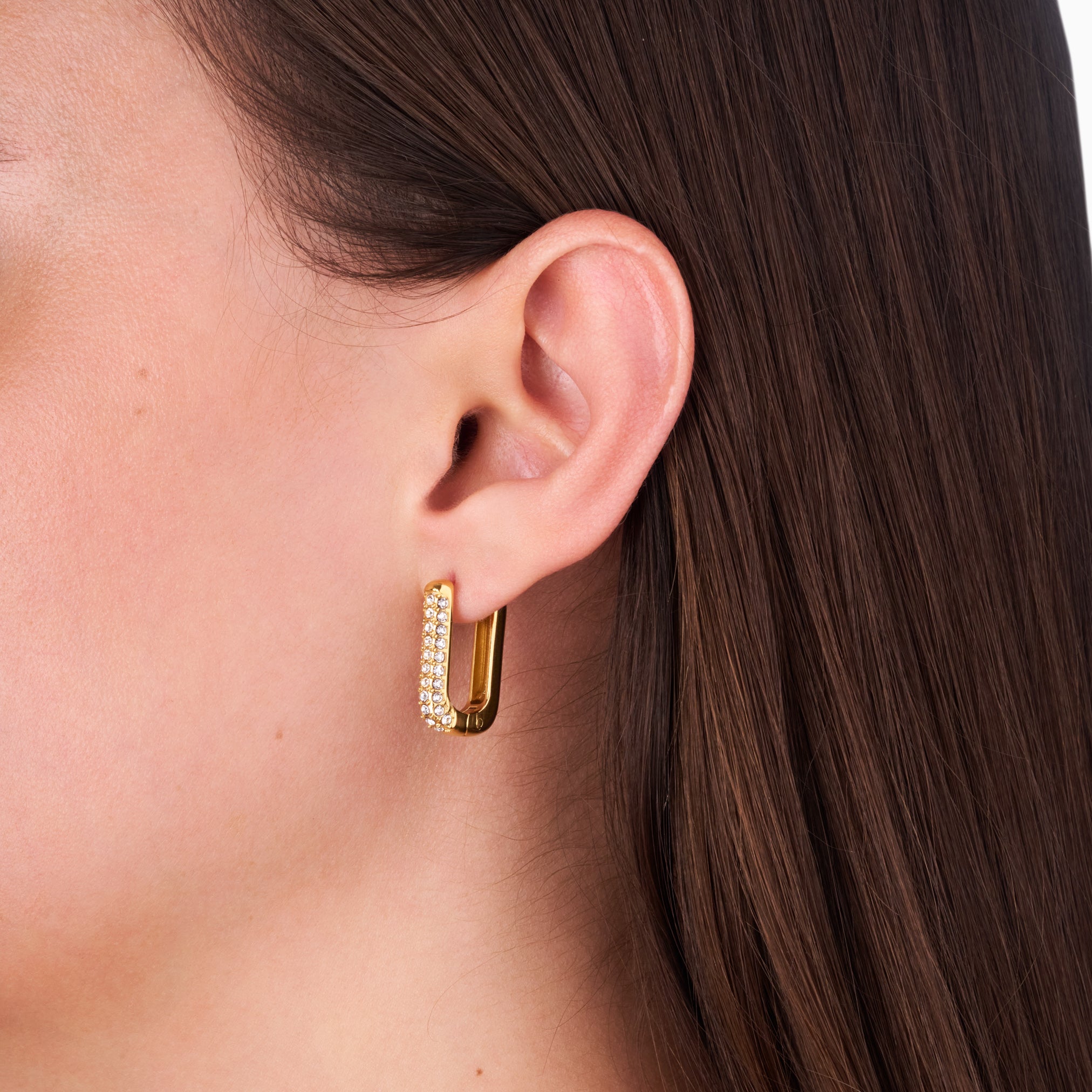 LOLA SQUARE HOOP EARRING