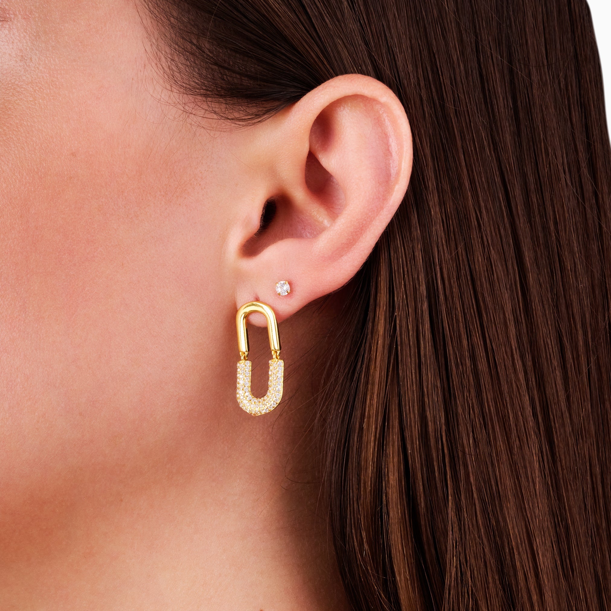 HARPER DROP EARRINGS best gold plated tarnish and water resistant piece by Irish Jewellery brand - Lynott Jewellery