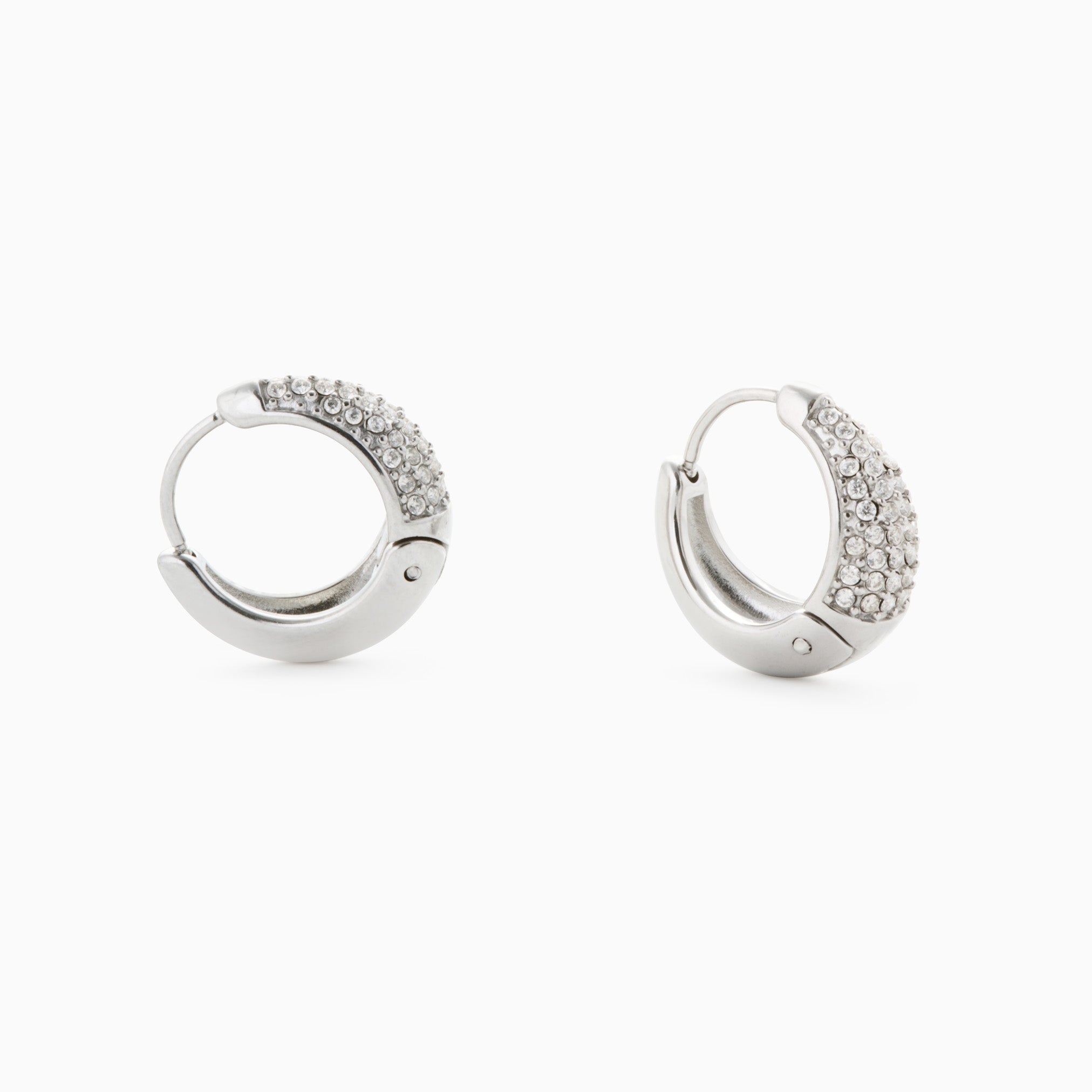 PURE SPARKLE HUGGIES best gold plated tarnish and water resistant piece by Irish Jewellery brand - Lynott Jewellery